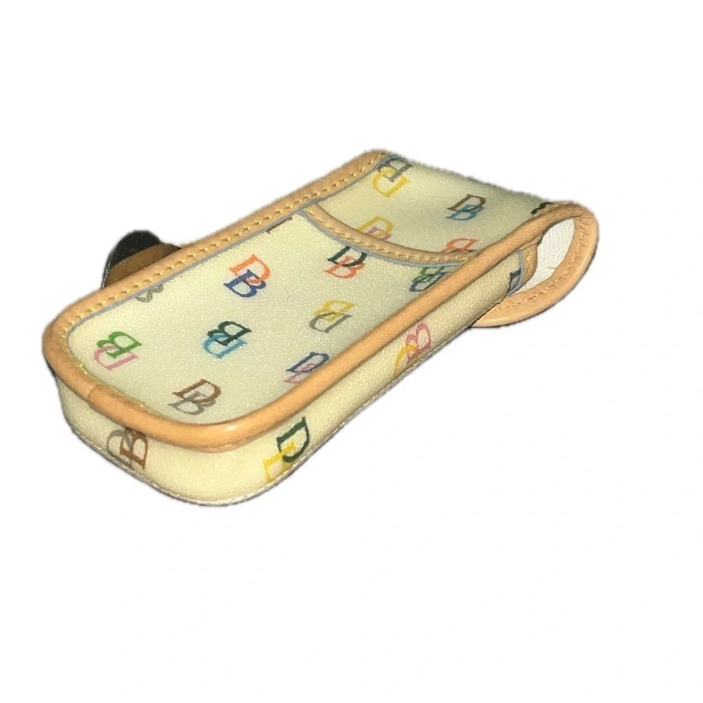 Vintage Dooney & Bourke Rainbow Monogram Wristlet Phone Case
